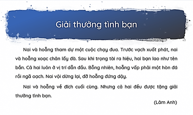 Trắc nghiệm Tiếng Việt lớp 1 Bài 4 (có đáp án): Giải thưởng tình bạn | Kết nối tri thức