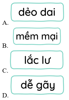 Trắc nghiệm Tiếng Việt lớp 1 Bài 5 (có đáp án): Cây liễu dẻo dai | Kết nối tri thức