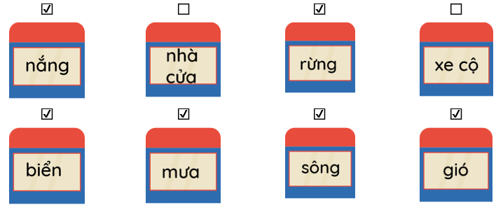 Trắc nghiệm Tiếng Việt lớp 1 Bài 6 (có đáp án): Ôn tập | Kết nối tri thức