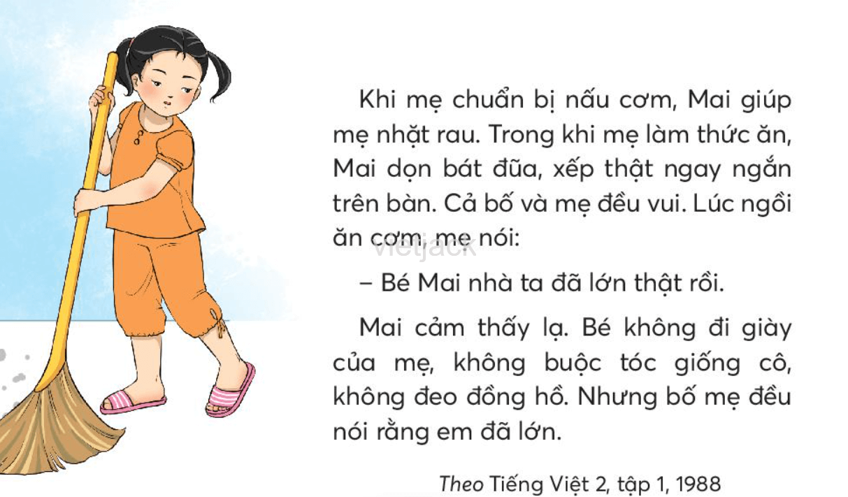 Tiếng Việt lớp 2 Bài 1: Bé Mai đã lớn - Chân trời