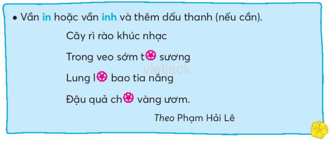 Tiếng Việt lớp 2 Bài 2: Đầm sen trang 29, 30, 31, 32, 33 - Chân trời