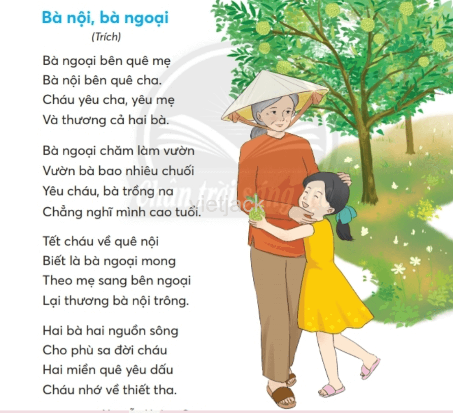 Tiếng Việt lớp 2 Bài 3: Bà nội, bà ngoại trang 66, 67, 68 - Chân trời