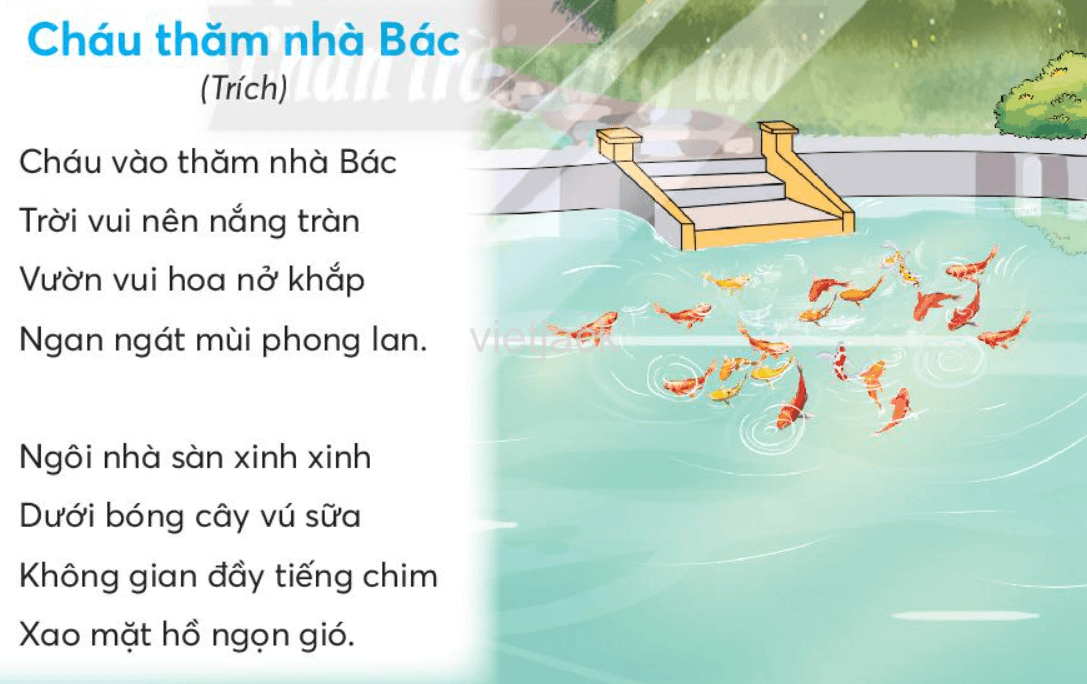 Tiếng Việt lớp 2 Bài 3: Cháu thăm nhà Bác trang 90, 91, 92 - Chân trời