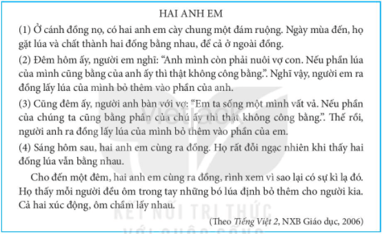 Hai anh em lớp 2 trang 111 | Tiếng Việt lớp 2 Kết nối tri thức
