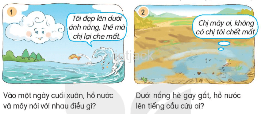 Hồ Nước Và Mây Lớp 2 Trang 18 | Tiếng Việt Lớp 2 Kết Nối Tri Thức