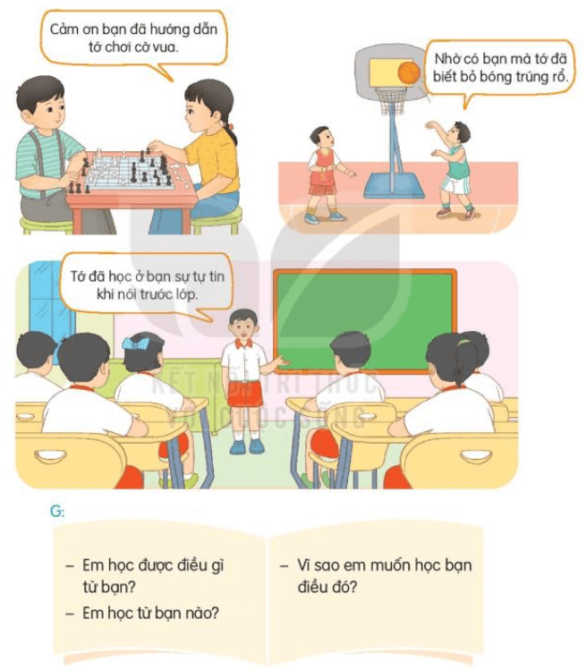 Nói và nghe: Học từ bạn trang 43 | Tiếng Việt lớp 3 Kết nối tri thức