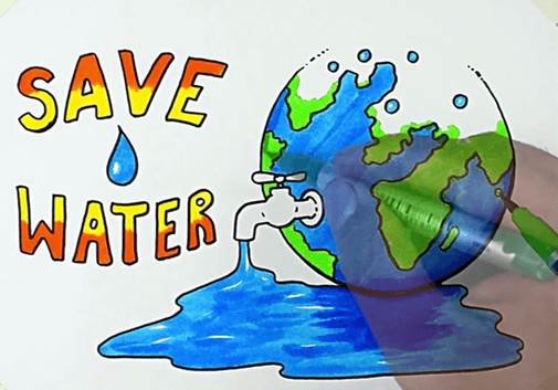 5+ Vẽ, viết hoặc sưu tầm thông điệp về sử dụng tiết kiệm, hợp lí nguồn nước ngọt rồi chia sẻ với các bạn và những người xung quanh