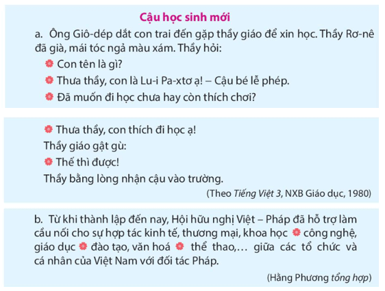 Luyện từ và câu lớp 4 trang 127, 128 (Luyện tập về dấu gạch ngang) | Kết nối tri thức Giải Tiếng Việt lớp 4