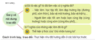 Nói và nghe lớp 5 trang 38 (Em là chủ nhân tương lai) | Cánh diều Giải Tiếng Việt lớp 5