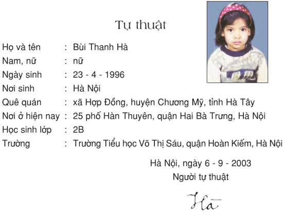 Tiếng Việt lớp 2 Tập đọc: Tự thuật | Hay nhất Giải bài tập Tiếng Việt 2