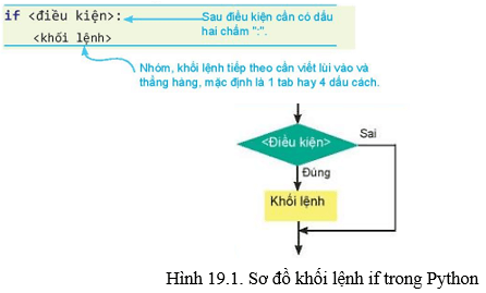 Lý thuyết Tin 10 Kết nối tri thức Bài 19: Câu lệnh điều kiện If (ảnh 3)