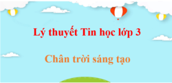 Lý thuyết Tin học lớp 3 Chân trời sáng tạo (hay, ngắn gọn) | Kiến thức trọng tâm tin lớp 3
