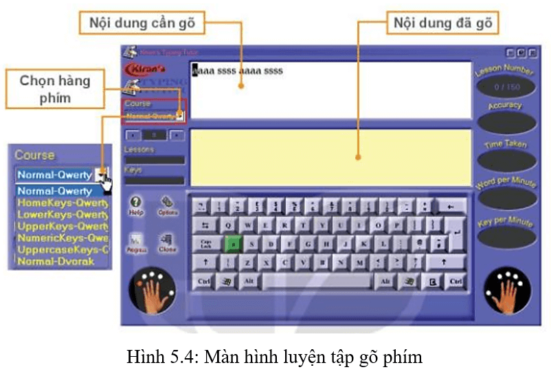 Lý thuyết Tin học lớp 3 Kết nối tri thức Bài 5: Sử dụng bàn phím
