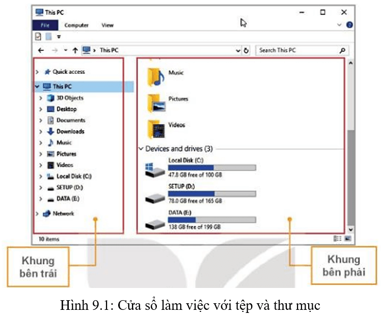 Lý thuyết Tin học lớp 3 Kết nối tri thức Bài 9: Thực hành với tệp và thư mục trong máy tính
