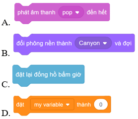 (Kết nối tri thức) Trắc nghiệm Tin học lớp 4 Bài 15 (có đáp án): Tạo chương trình máy tính để diễn tả ý tưởng