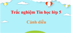 500 Câu hỏi trắc nghiệm Tin học lớp 5 Cánh diều (có đáp án) | Trắc nghiệm Tin học 5