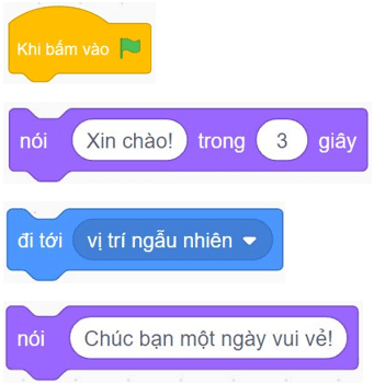 Trắc nghiệm Tin học lớp 5 Chân trời sáng tạo Bài 9 (có đáp án): Cấu trúc tuần tự 