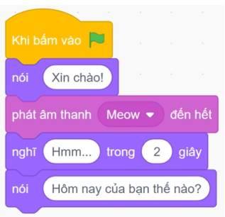 Trắc nghiệm Tin học lớp 5 Chân trời sáng tạo Bài 9 (có đáp án): Cấu trúc tuần tự 