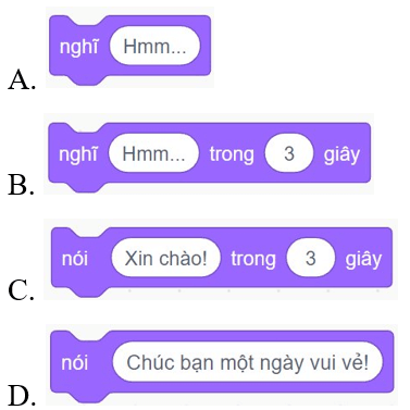 Trắc nghiệm Tin học lớp 5 Chân trời sáng tạo Bài 9 (có đáp án): Cấu trúc tuần tự 