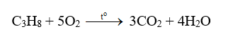 Tính hóa chất của Propan C3H8