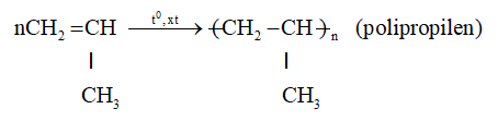 Tính chất hóa học của Propen C3H6