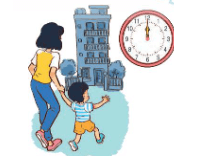 Toán lớp 1 Cùng học để phát triển Thực hành nói thời gian (trang 84)