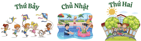 10 Bài tập trắc nghiệm Các ngày trong tuần lớp 1 (có lời giải)