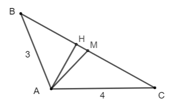 : Cho tam giác ABC có AB = 3, AC = 4, góc BAC = 120 độ .  Tính (làm tròn kết quả đến hàng đơn vị)