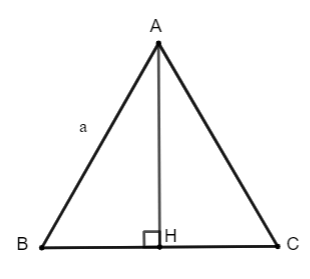 Cho tam giác ABC đều cạnh a, AH là đường cao. Tính