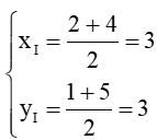 Trong mặt phẳng Oxy, cho bốn điểm A(2; 1), B(1; 4), C(4; 5), D(5; 2)