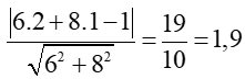 Tính khoảng cách giữa hai đường thẳng ∆: 3x + 4y – 10 = 0 và ∆’: 6x + 8y – 1 = 0