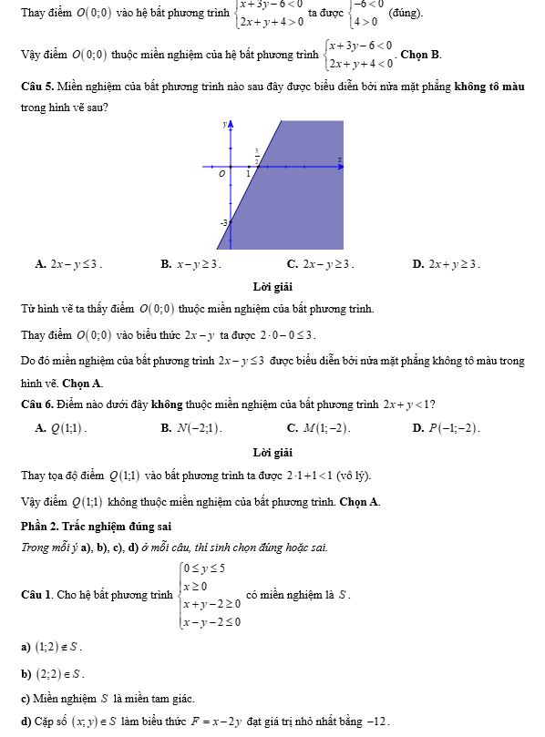 Đề kiểm tra Toán 10 Chân trời sáng tạo Chương 2 (có lời giải)