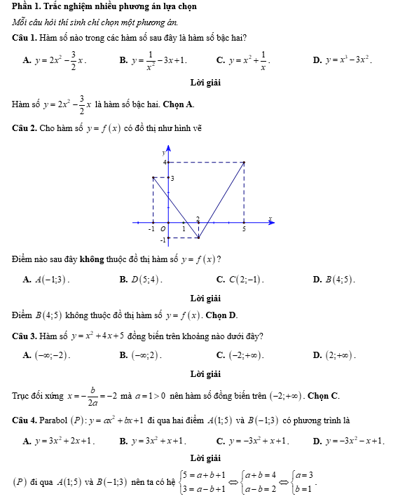 Đề kiểm tra Toán 10 Chân trời sáng tạo Chương 3 (có lời giải)