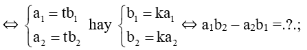 Cho hai vectơ a = (a1; a2), b = (b1; b2) và hai điểm A, B