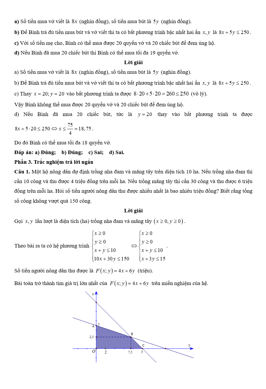 Đề kiểm tra Toán 10 Kết nối tri thức Chương 2 (có lời giải)