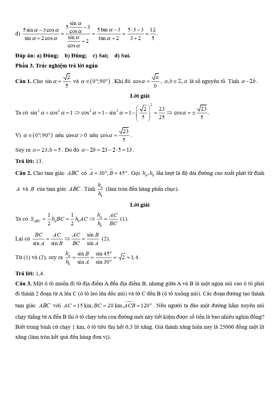 Đề kiểm tra Toán 10 Kết nối tri thức Chương 3 (có lời giải)