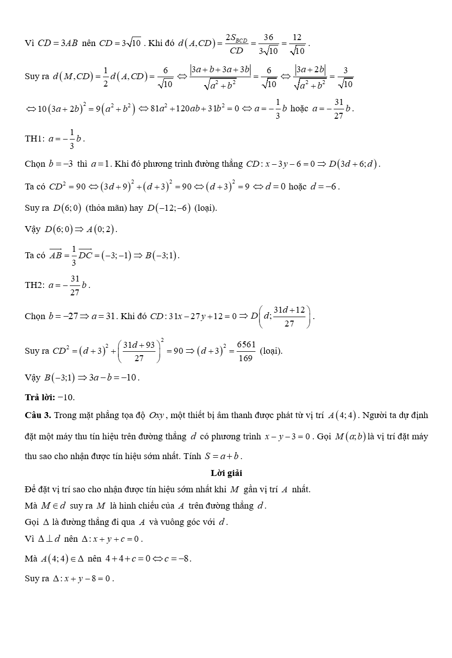 Đề kiểm tra Toán 10 Kết nối tri thức Chương 7 (có lời giải)