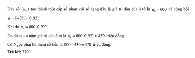 Đề kiểm tra Toán 11 Cánh diều Chương 2 (có lời giải)