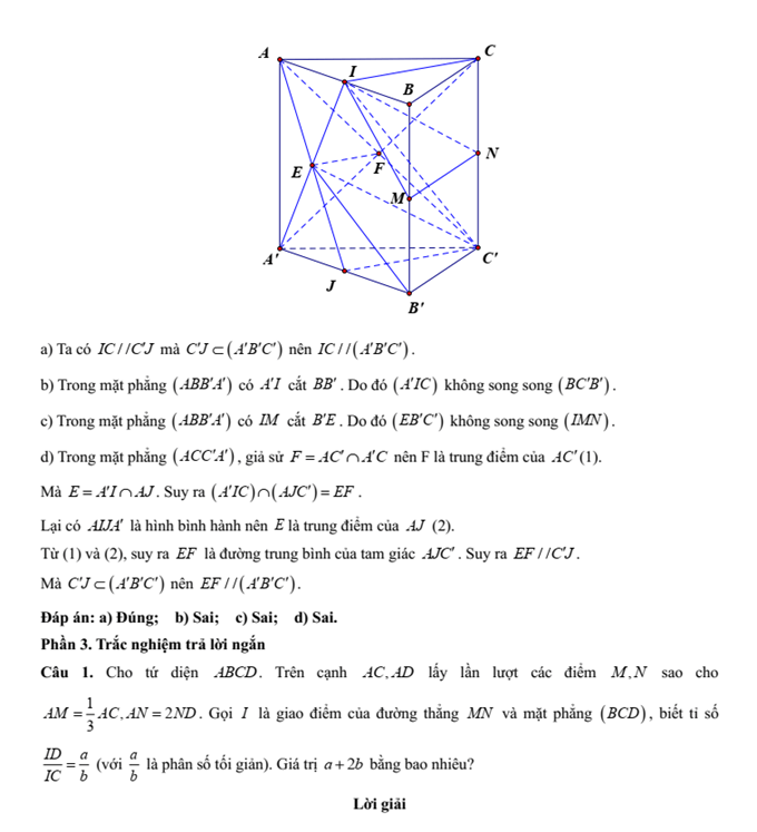 Đề kiểm tra Toán 11 Cánh diều Chương 4 (có lời giải)