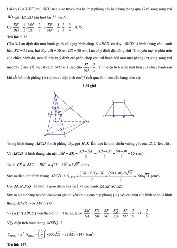 Đề kiểm tra Toán 11 Cánh diều Chương 4 (có lời giải)