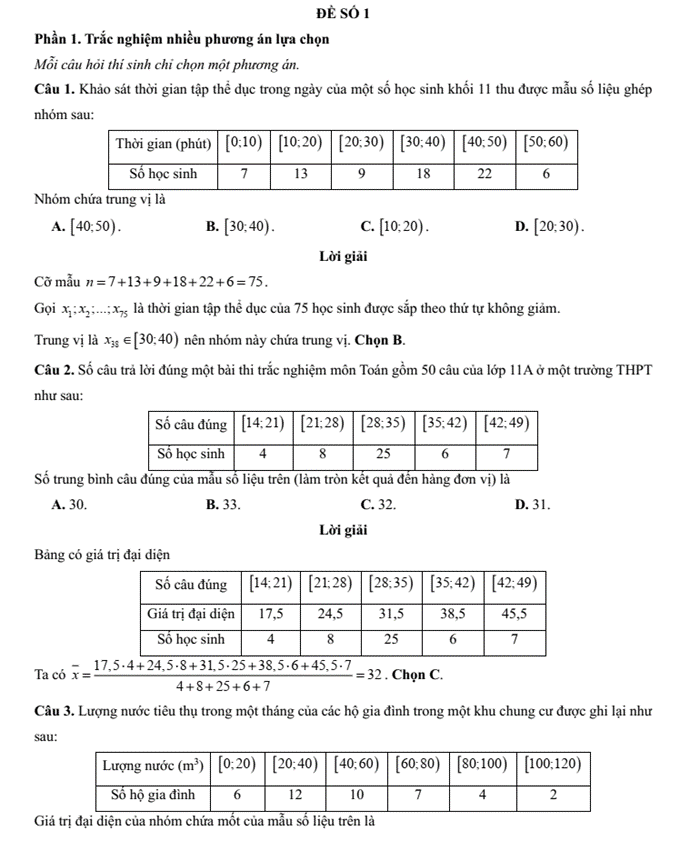 Đề kiểm tra Toán 11 Cánh diều Chương 5 (có lời giải)