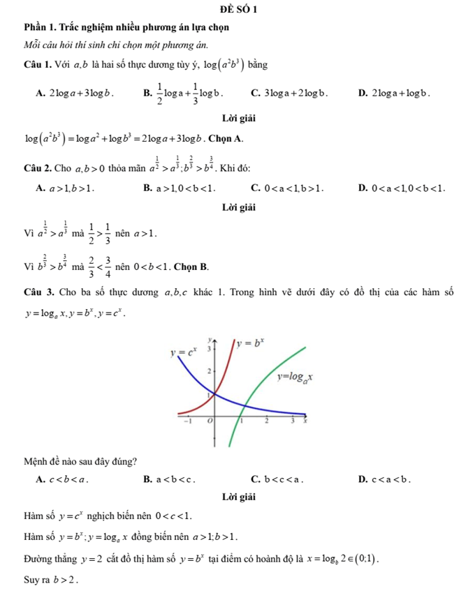 Đề kiểm tra Toán 11 Cánh diều Chương 6 (có lời giải)