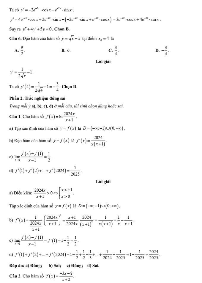 Đề kiểm tra Toán 11 Cánh diều Chương 7 (có lời giải)