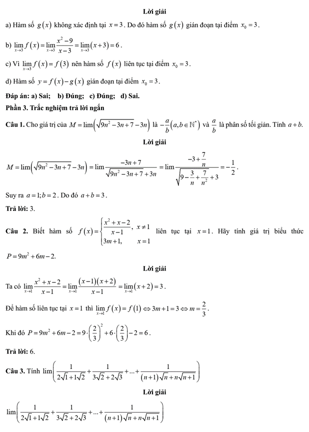 Đề kiểm tra Toán 11 Chân trời sáng tạo Chương 3 (có lời giải)