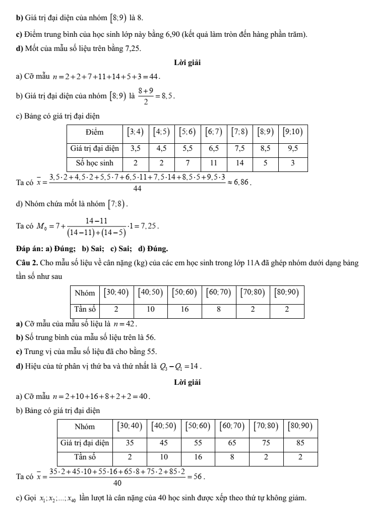 Đề kiểm tra Toán 11 Kết nối tri thức Chương 3 (có lời giải)