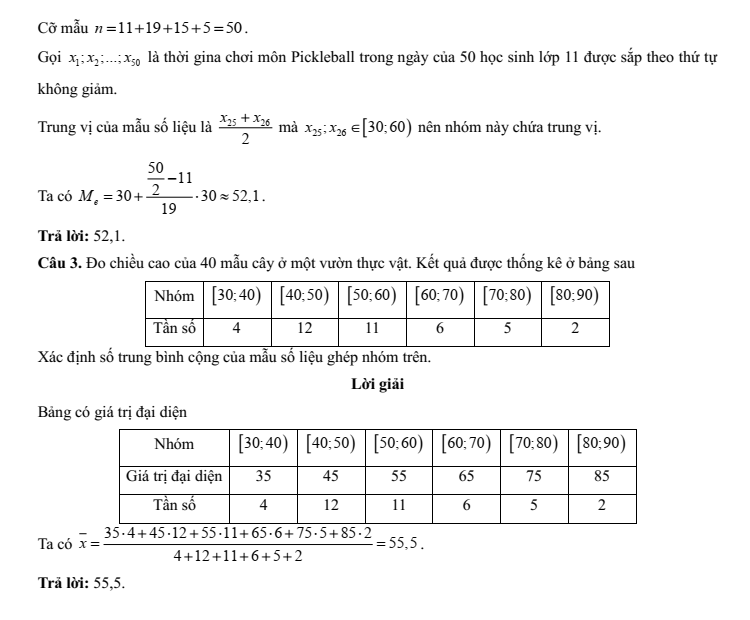 Đề kiểm tra Toán 11 Kết nối tri thức Chương 3 (có lời giải)