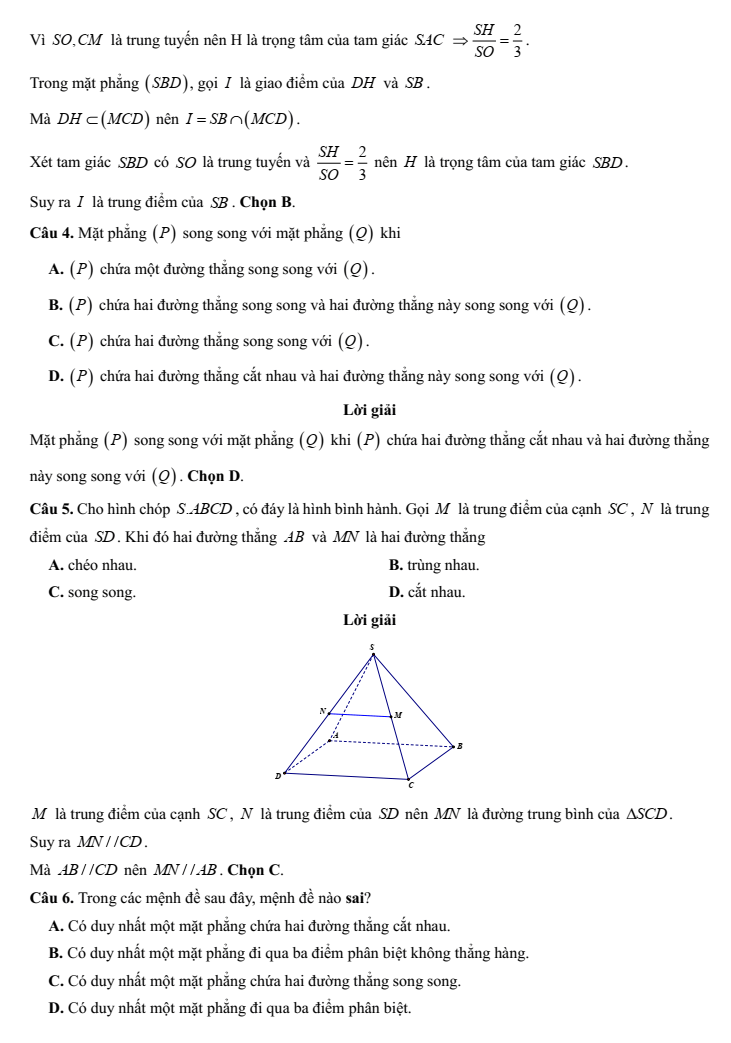 Đề kiểm tra Toán 11 Kết nối tri thức Chương 4 (có lời giải)