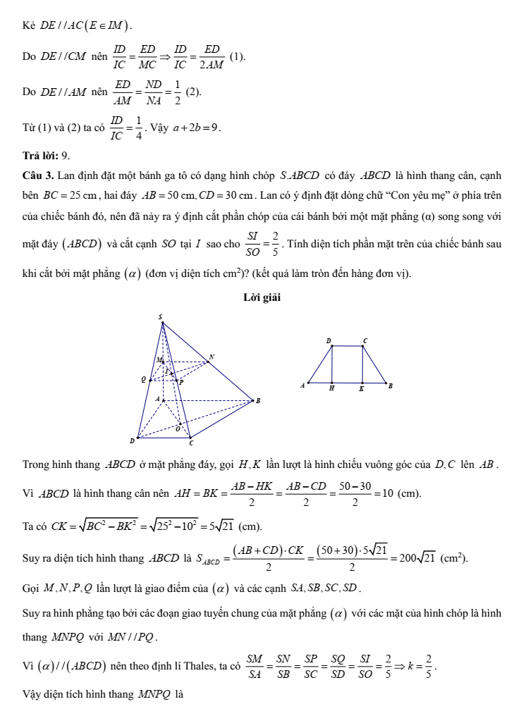 Đề kiểm tra Toán 11 Kết nối tri thức Chương 4 (có lời giải)