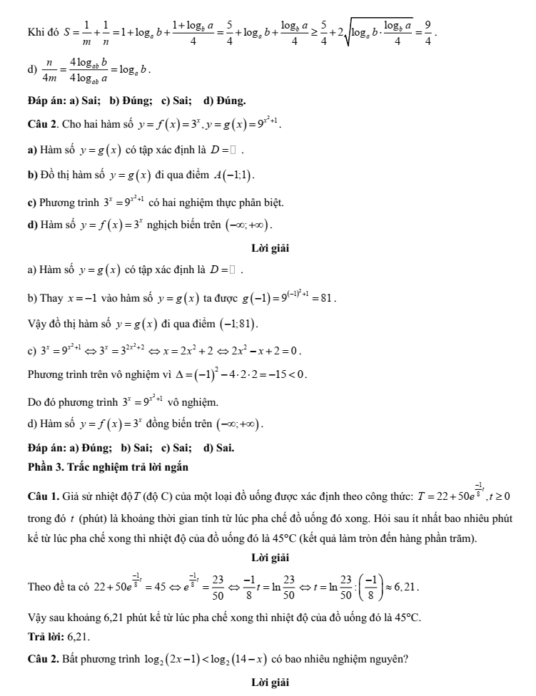 Đề kiểm tra Toán 11 Kết nối tri thức Chương 6 (có lời giải)
