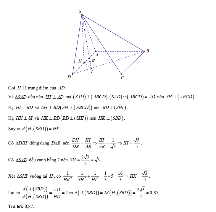Đề kiểm tra Toán 11 Kết nối tri thức Chương 7 (có lời giải)